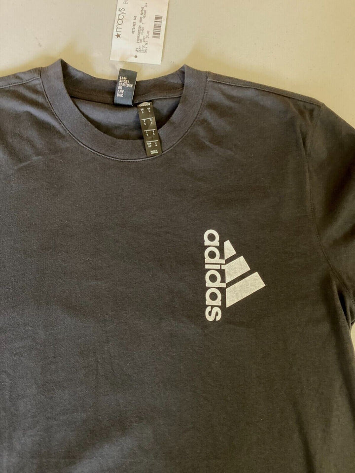 Translation missing: en.Adidas Men's Sportwear Graphic Tee Stripe Life in Black-Size Small
