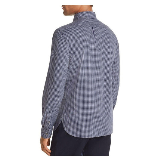 Translation missing: en.The Men's Store  Gingham Classic Fit Shirt Navy-2XL