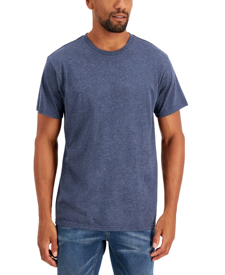 Translation missing: en.Alfani T-Shirt Men's Size Small Navy Heather Crewneck Cotton Blend