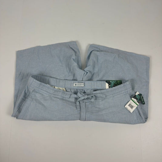 Translation missing: en.Cubavera Men's Linen Blend Drawstring 9" Shorts Cerulean Blue-Large