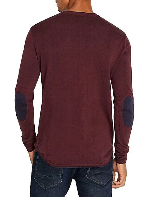 Translation missing: en.Buffalo David Bitton Cotton Crew Neck Sweater Fico Burgundy-Size Medium