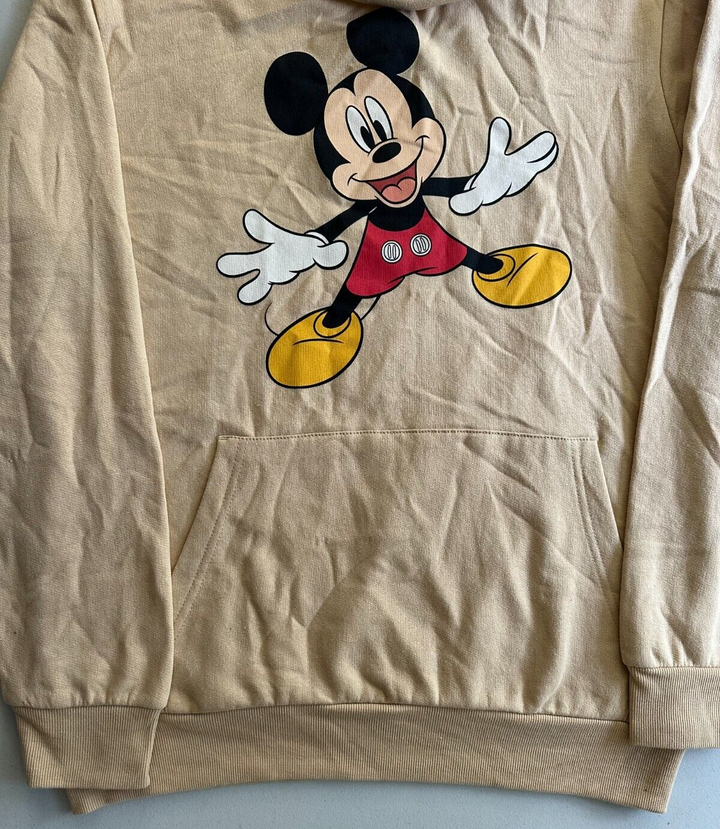 Translation missing: en.Hybrid Apparel Men's Classic Mickey Hoodie Sweatshirt in Sand-Medium