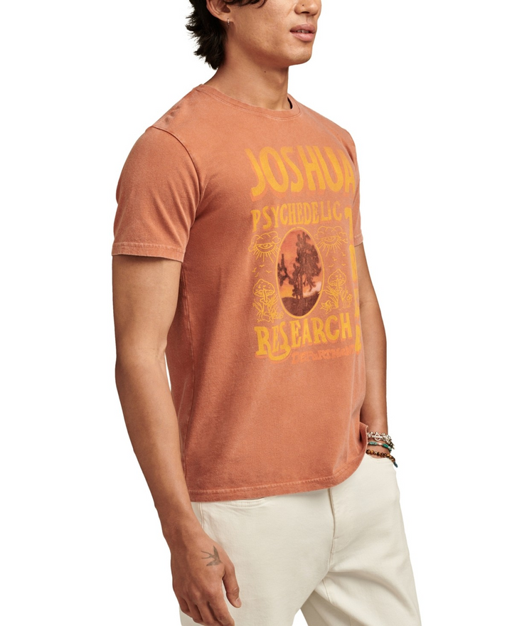 Translation missing: en.Lucky Brand Men's Joshua Tree Research T-shirts Cotton Bombay Brown-Size Medium