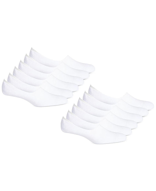 Translation missing: en.Club Room Men's No Show Socks - 12-Pack in White-Sock Size 10-13 Shoe 7-12