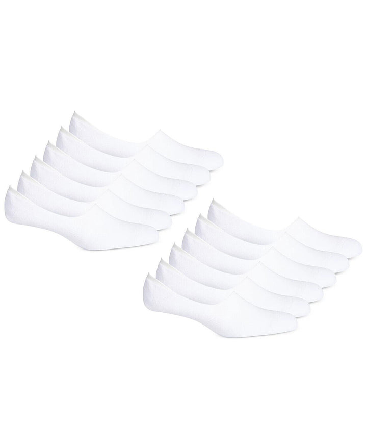 Translation missing: en.Club Room Men's No Show Socks - 12-Pack in White-Sock Size 10-13 Shoe 7-12