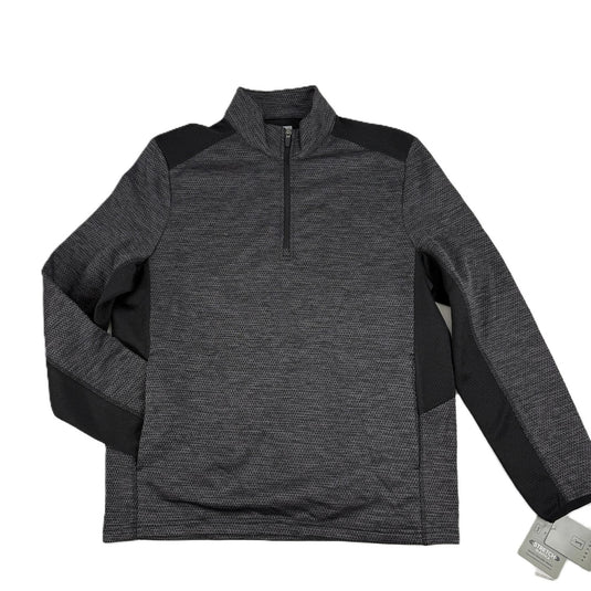 Translation missing: en.PGA Tour Golf Sweater Caviar Hthr Size Medium Two-Tone Space-Dyed Quarter-Zip