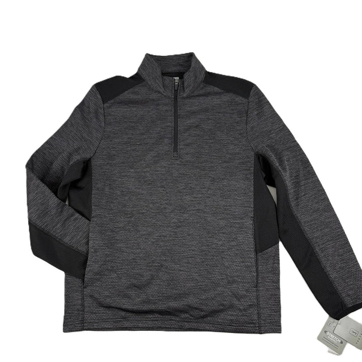 Translation missing: en.PGA Tour Golf Sweater Caviar Hthr Size Medium Two-Tone Space-Dyed Quarter-Zip