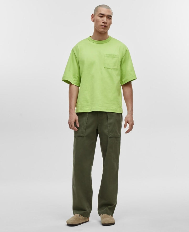 Translation missing: en.Mode of One Men's Relaxed-Fit All Cotton Pocket T-Shirt Acid Green-2XL