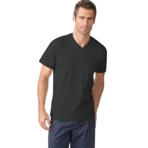Translation missing: en.Alfani Men's V-Neck Undershirt Combed Cotton in Black-Size Small