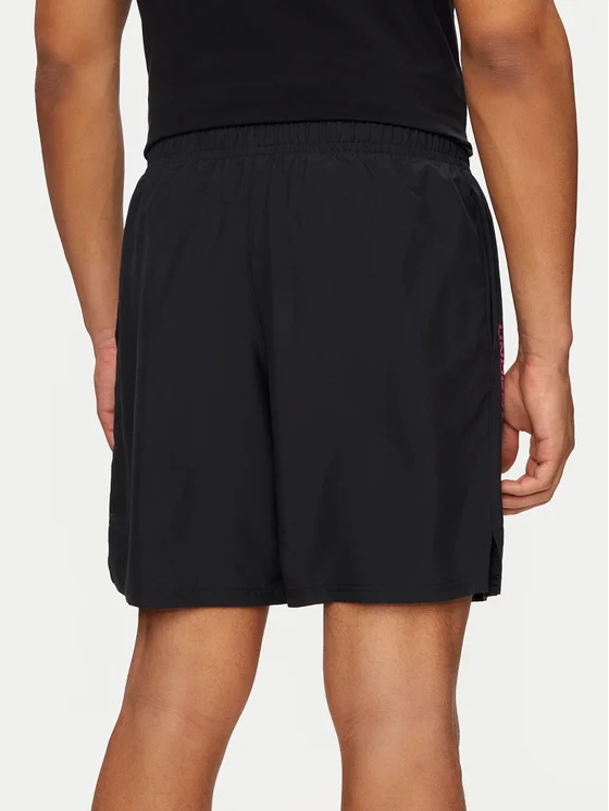 Translation missing: en.Under Armour Men's Moisture-Wicking Logo-Print 8-1/4" Tech Shorts Black Pink-2XL