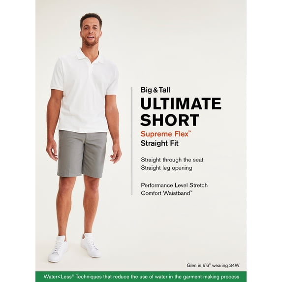 Translation missing: en.Dockers Men's Ultimate Supreme Flex Stretch Solid 9.5" Shorts Paper White-34W