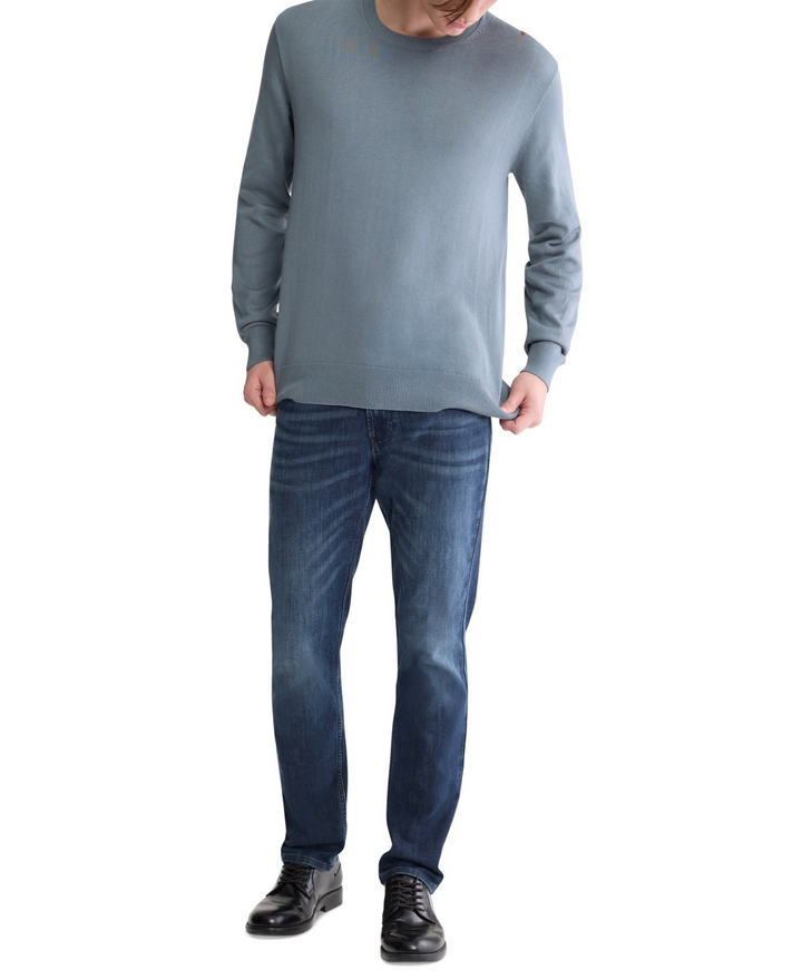 Translation missing: en.Calvin Klein Men's Supima Cotton Crewneck Sweater Stormy Weather Blue-Medium