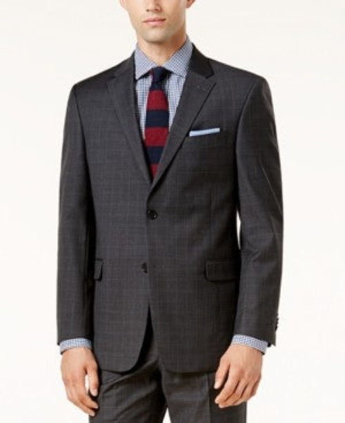 Translation missing: en.Tommy Hilfiger Adams Men's Modern-Fit THFlex Perf. Wool Blend Suit Coat Grey-40L