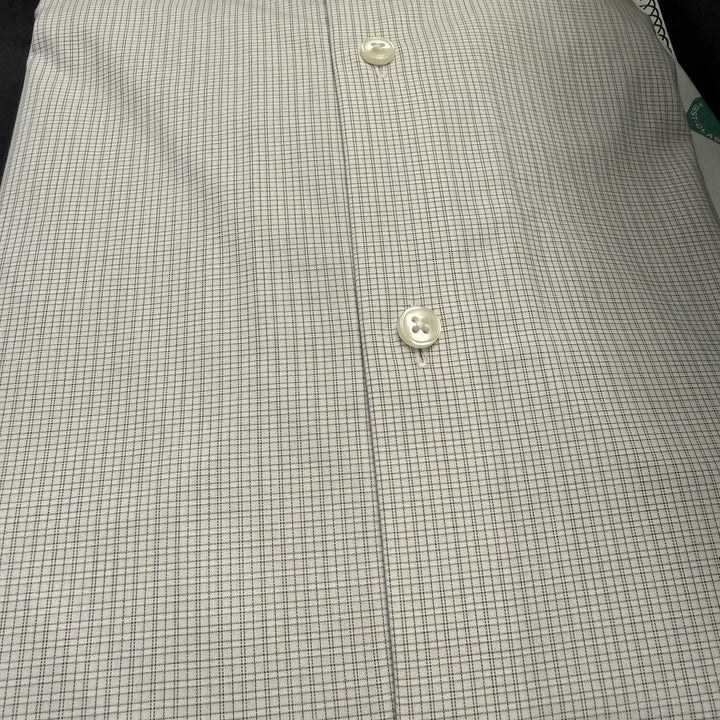 Translation missing: en.Calvin Klein Steel Dress Shirt 14.5 32/33 Pink Multi Men Stretch Slim Fit Check