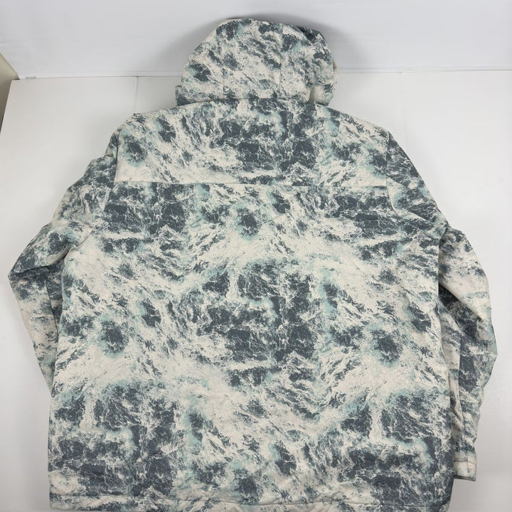 Translation missing: en.Bass Outdoor Men's Water Resist Performance Hooded Pocket Jacket White Multi -XL