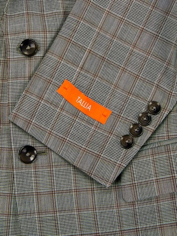 Translation missing: en.Tallia Verdello Men's Slim-Fit Wool Blend Suit Separate Jacket Cream/Brown-40R