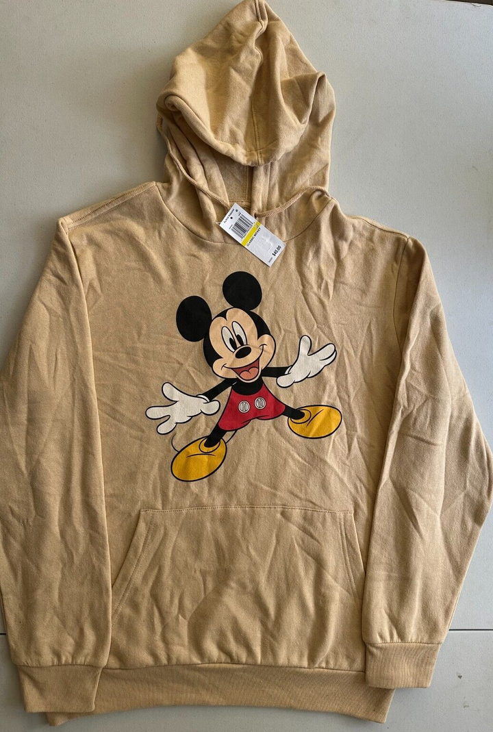 Translation missing: en.Hybrid Apparel Men's Classic Mickey Hoodie Sweatshirt in Sand-Medium