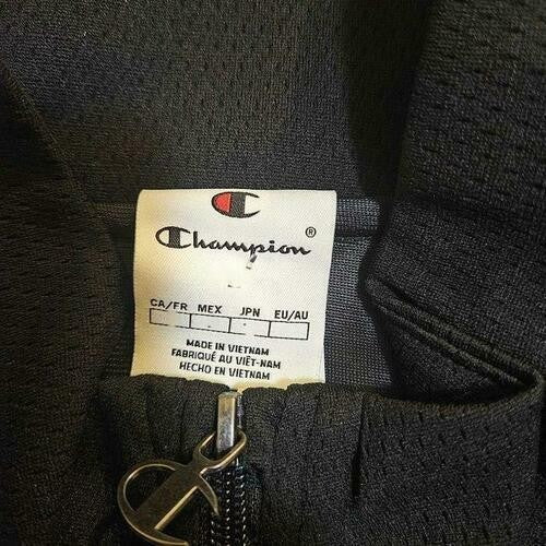 Translation missing: en.Champion Track Jacket Black Size 2XL Attack Reg-Fit Mesh Full-Zip