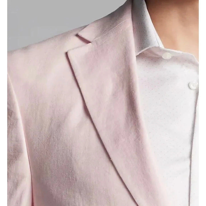 Translation missing: en.Bar III Sport Coat Men's 40S Solid Pink Slim-Fit 100% Linen Fully Lined