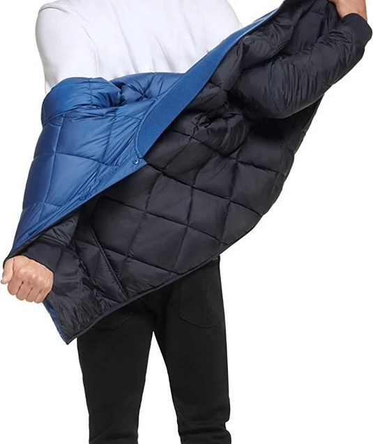 Translation missing: en.Calvin Klein Men's Quilted Jacket Size XL True Navy Reversible Windbreaker