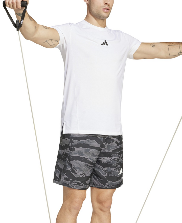 Translation missing: en.adidas Men's Regular-Fit Camouflage 7" Training Shorts - Black Gray-2XL