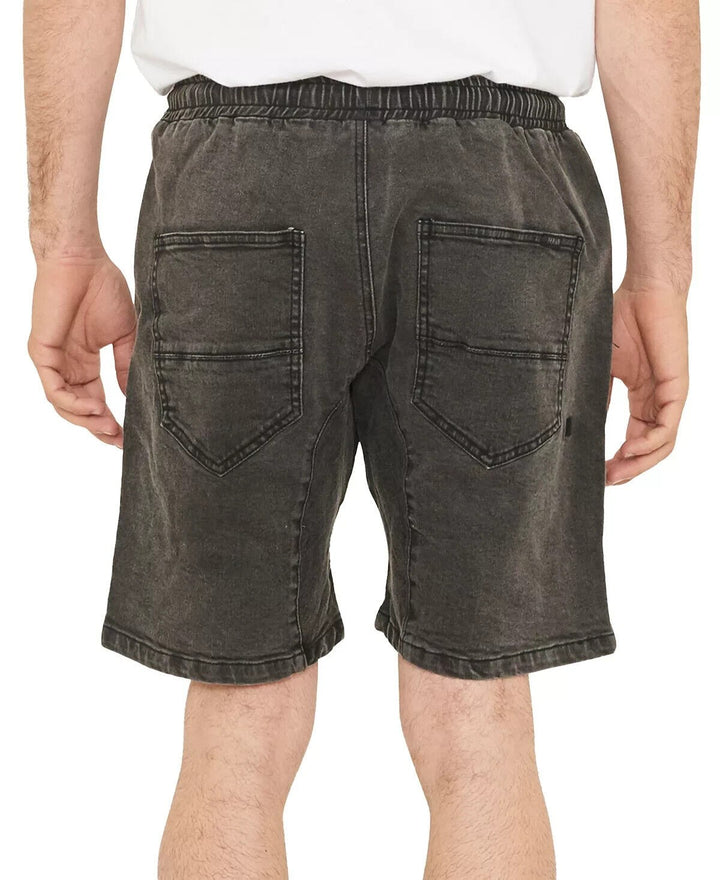 Translation missing: en.nANA jUDY Men's The Jogger Regular-Fit Stretch Denim Shorts Vintage Black-Medium