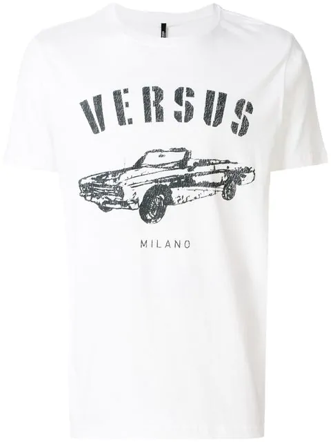 Translation missing: en.Versus Versace Car Logo Tee White + Stampa-Size Small