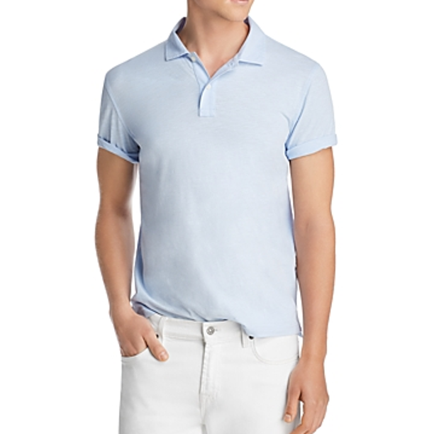 Translation missing: en.The Men's Store Premium Slub Jersey Enzyme Wash Classic Fit Polo Cool Blue-XL