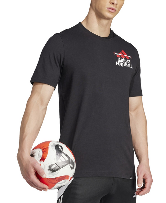Translation missing: en.adidas Men's Regular-Fit Soccer Logo Graphic T-Shirt - Black-Medium