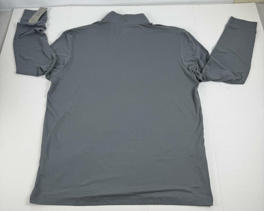 Translation missing: en.PGA Tour Chest Stripe Ombre Long Sleeve Quarter-Zip Golf Sweater Gray Sz Medium