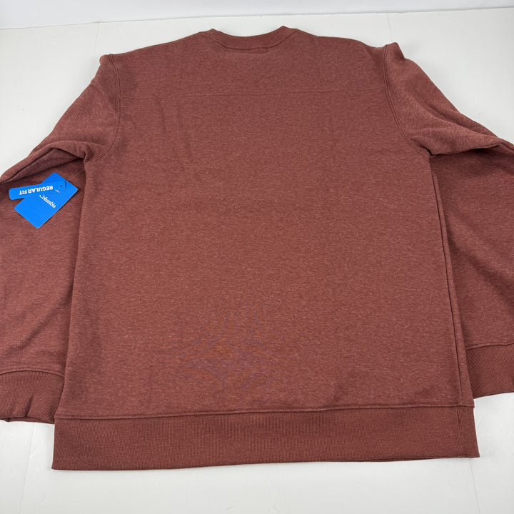 Translation missing: en.Columbia Men's Hart Mountain II Crew Neck Sweatshirt - Spice Heather-Size Medium