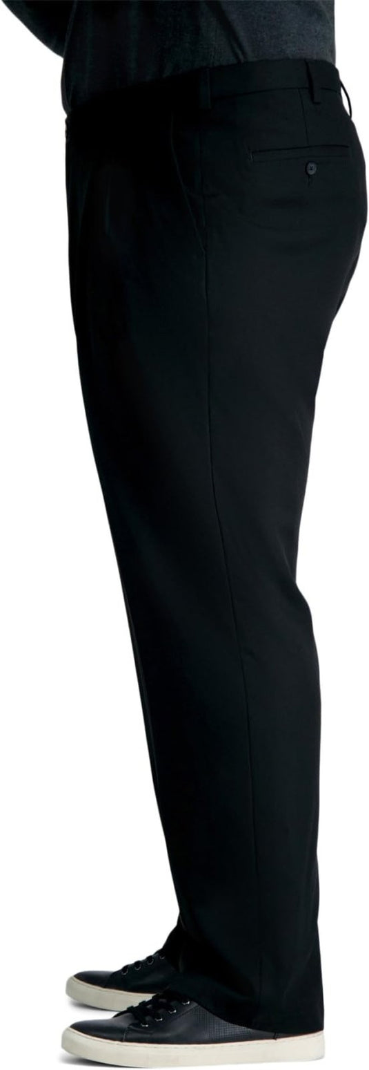 Translation missing: en.Haggar Men's Cool 18Pro Reg-Fit Expand Waist Pleated Dress Pants Black-42/29
