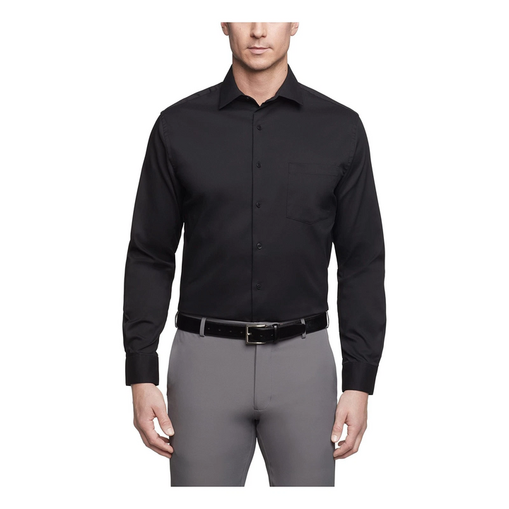 Translation missing: en.Van Heusen Mens Dress Shirt Regular Fit Stain Shield Stretch Black-16-16.5 32/33