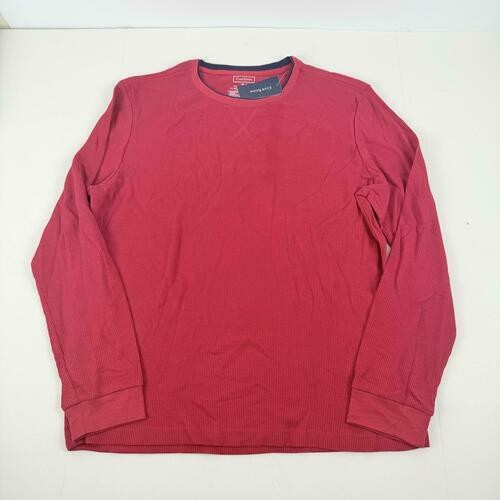 Translation missing: en.Club Room Men's Waffle Long-Sleeve T-Shirt &amp; Pajama Pant Set Jester Red-Small