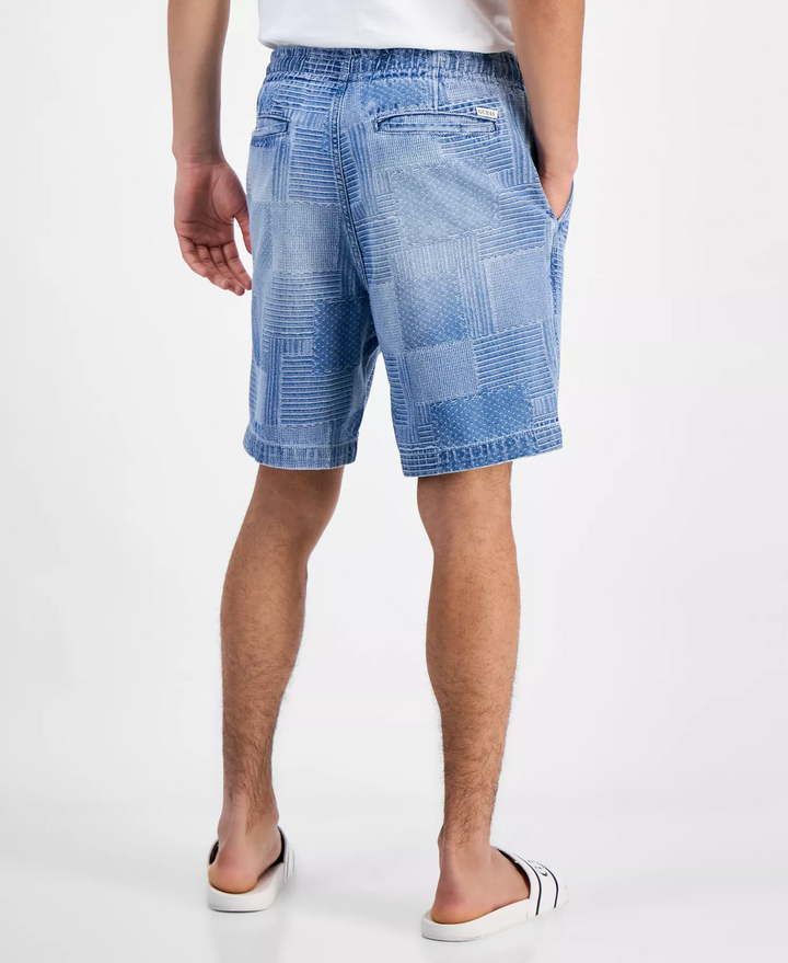 Translation missing: en.Guess Men's Orion Denim 7-1/2" Shorts Size 34 Chance Blue All Cotton Drawstring