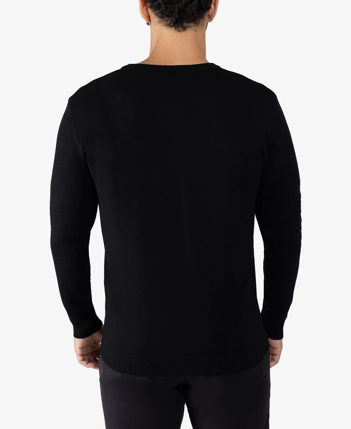 Translation missing: en.X-Ray Men's Basic V-Neck Pullover Nylon Blend Midweight Sweater - Black-Medium