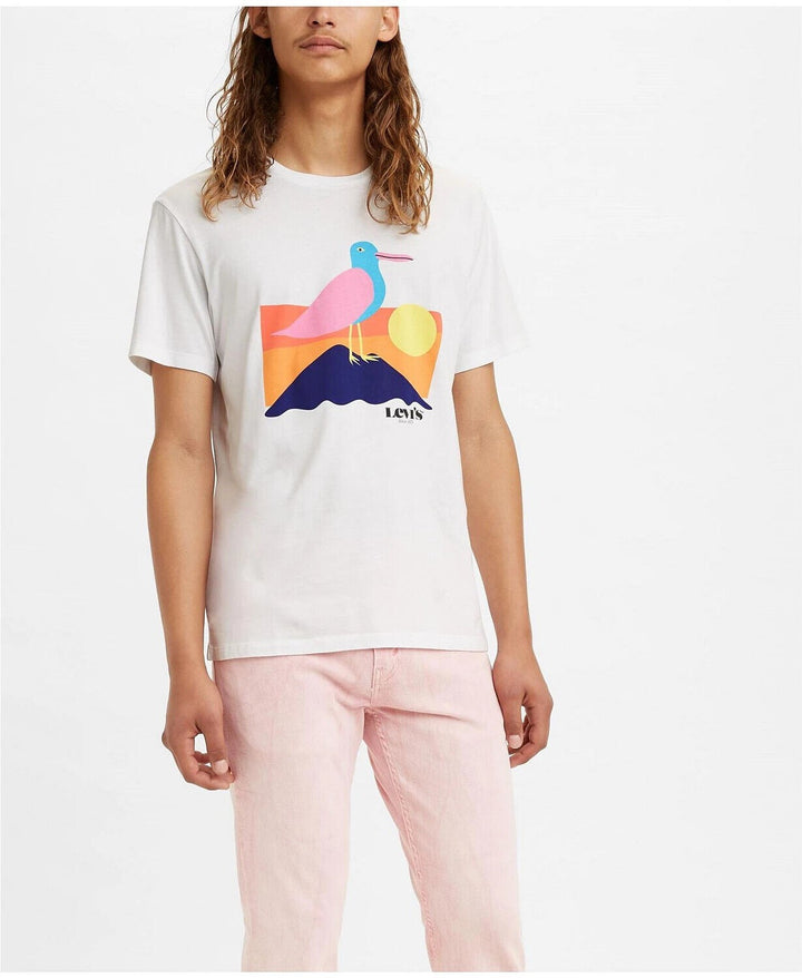 Translation missing: en.Levi's Men's Classic Graphic T-shirt in White-Size Small