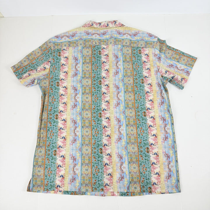 Translation missing: en.Paisley &amp; Gray Men's Slim Fit Multi Print Button Front Camp Shirt Multi-XL