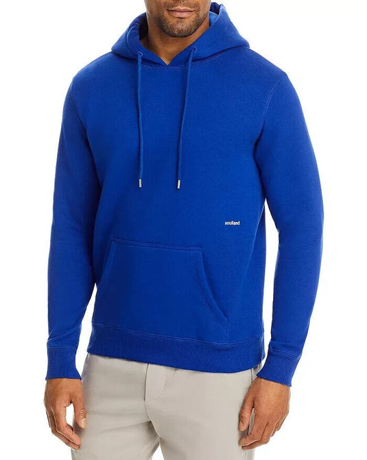 Translation missing: en.Soulland Men's Wallance Reg Fit Pullover Hoodie in Royal Blue-XL