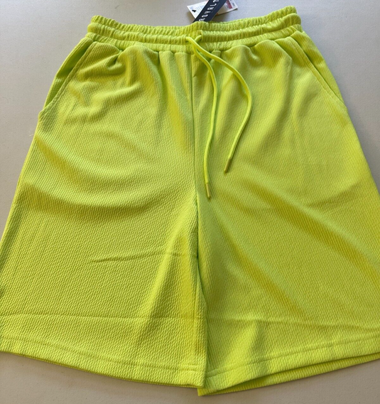 Translation missing: en.Royalty by Maluma Men's Relax-Fit Textured Ottoman Stripe Shorts Mojito-Small