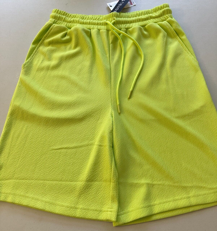 Translation missing: en.Royalty by Maluma Men's Relax-Fit Textured Ottoman Stripe Shorts Mojito-Small