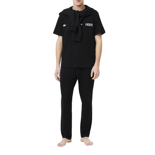 Translation missing: en.Lacoste Men's Straight Leg Pajama Pant Black Size Large Croc Waistband Jersey