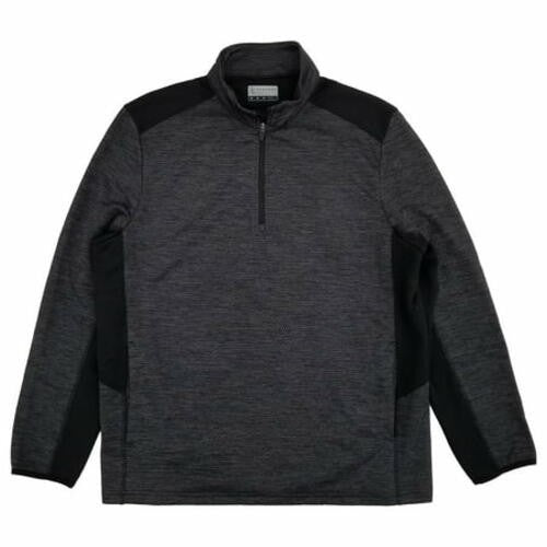 Translation missing: en.PGA Tour Golf Sweater Caviar Hthr Size Medium Two-Tone Space-Dyed Quarter-Zip