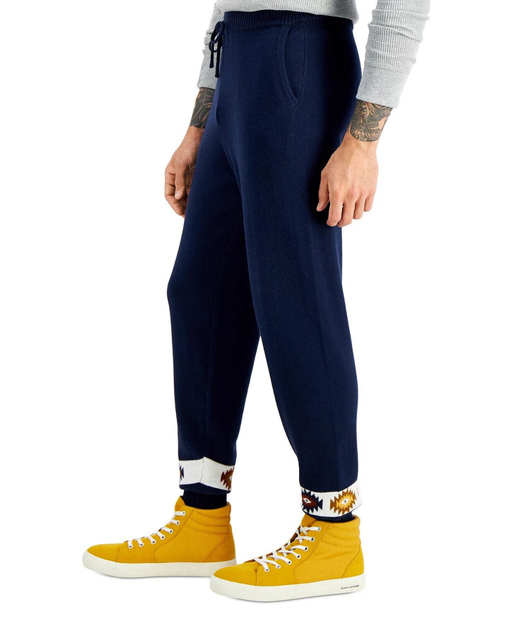 Translation missing: en.Sun + Stone Men's Matty Sweater Jogger Pants in Navy-Size XL