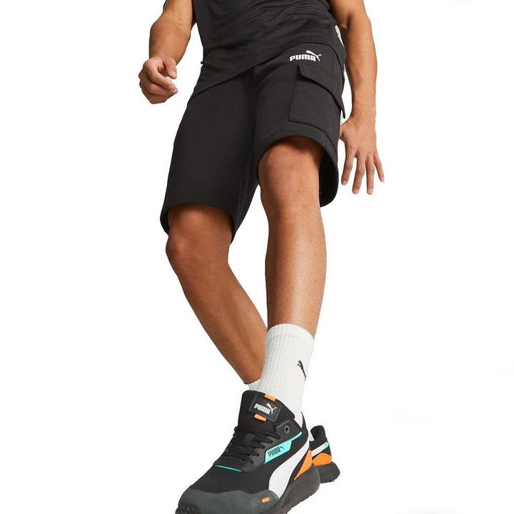 Translation missing: en.PUMA Mens Essentials 10 Inch Cargo Shorts Casual Bottoms Casual Black-Size Small