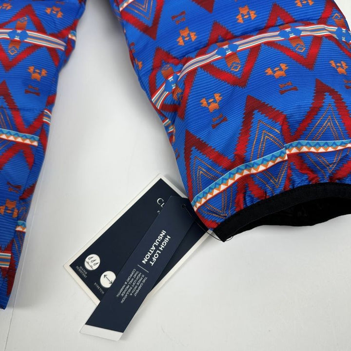Translation missing: en.Club Room Men's Stretch Hooded Puffer Jacket Kings Patch Work Blue-Large