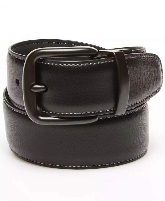 Translation missing: en.Original Penguin Men's Grey Day Logo Reversible Belt - Black-34