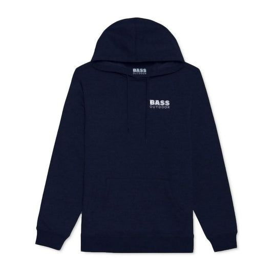 Translation missing: en.Bass Outdoor Mens Stacked Large Logo Fleece Hoodie in Dress Blue-2XL