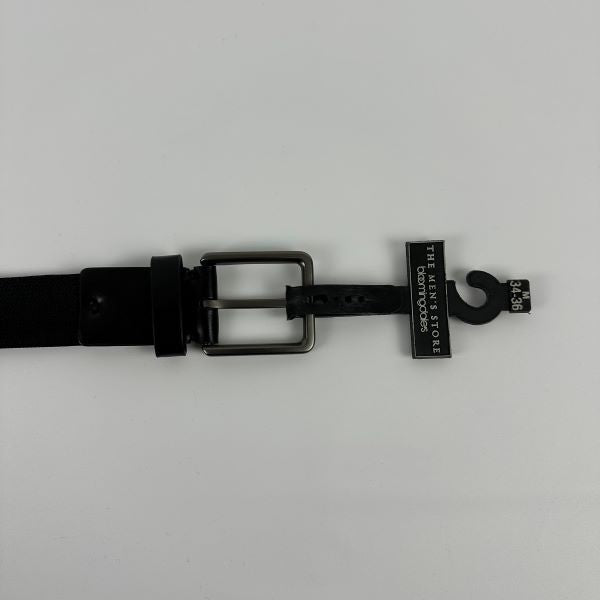 Translation missing: en.The Men's Store at Major Dept Store Tubular Mesh Black Belt-Medium 34-36