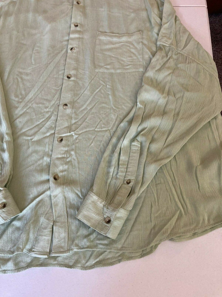 Translation missing: en.Barena Venezia SRL Overshirt in solid Sage Green-Size 3XL